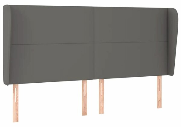 VidaXL Ágyfejtámla - Szürke Műbőr - 163cm