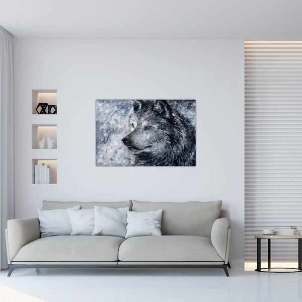 Kép - Farkas rajzfilm (90x60 cm)