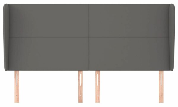 VidaXL Ágyfejtámla - Szürke Műbőr - 163cm