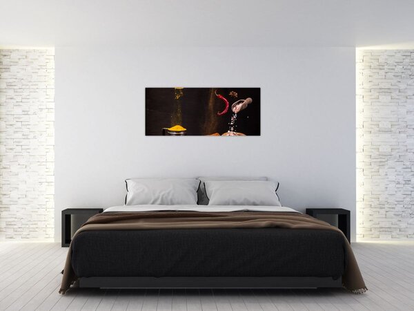 Kép - Fűszerek mozgásban (120x50 cm)