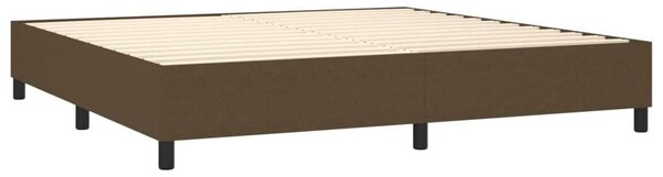 VidaXL Ágy - 200x200 cm - Sötétbarna Szövet