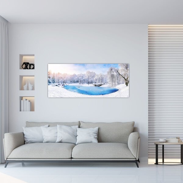 Kép - Jeges tó (120x50 cm)