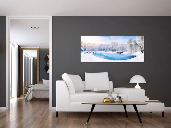 Kép - Jeges tó (120x50 cm)