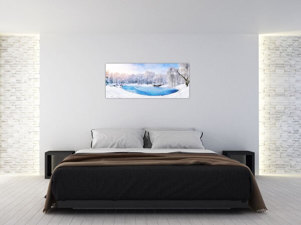 Kép - Jeges tó (120x50 cm)