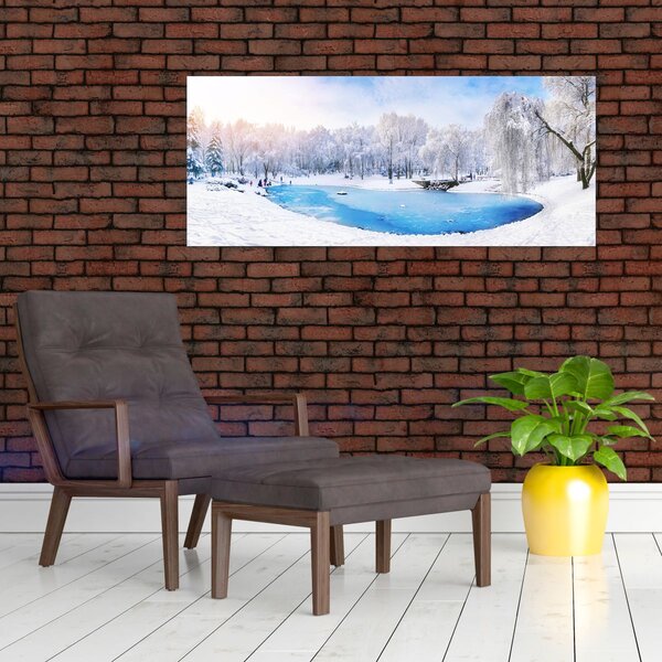 Kép - Jeges tó (120x50 cm)