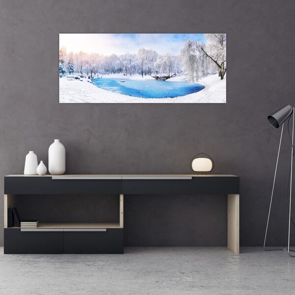 Kép - Jeges tó (120x50 cm)