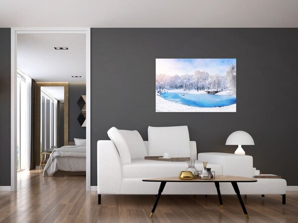Kép - Jeges tó (90x60 cm)