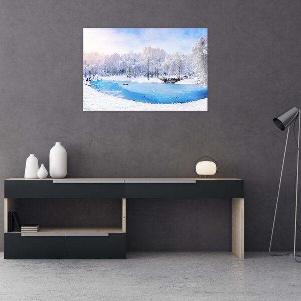 Kép - Jeges tó (90x60 cm)