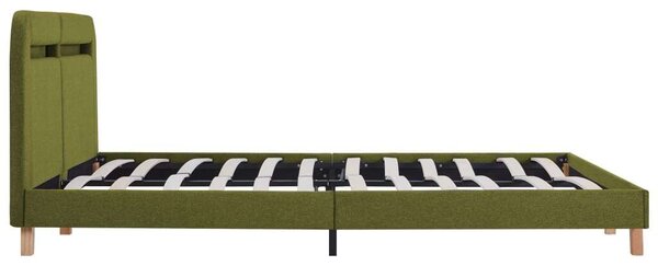 VidaXL Zöld Ágykeret LED-es - 160x200 cm
