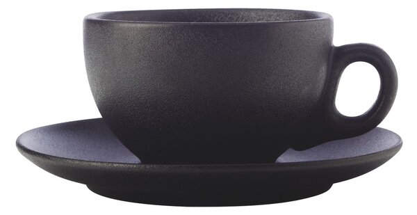 Fekete kerámia csésze cappucinóhoz 250 ml Caviar – Maxwell & Williams