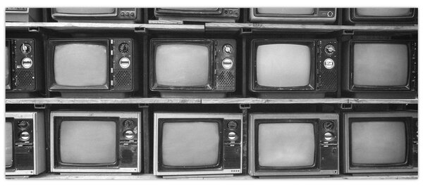 Kép - Retro TV (120x50 cm)
