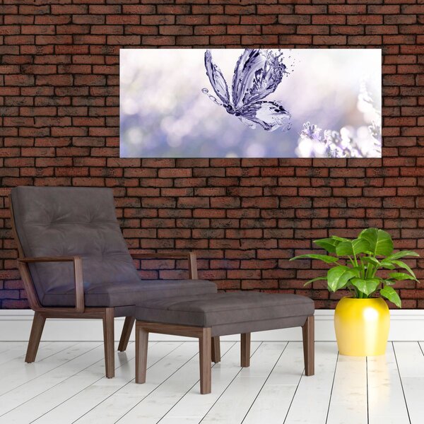 Kép - Pillangó és levendula (120x50 cm)