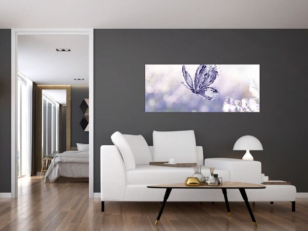 Kép - Pillangó és levendula (120x50 cm)