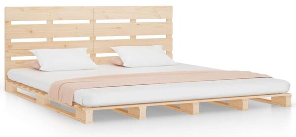 VidaXL tömör fenyőfa ágykeret 135 x 190 cm (4FT6 Double)