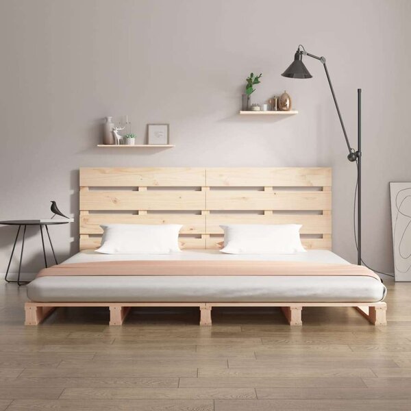 VidaXL tömör fenyőfa ágykeret 135 x 190 cm (4FT6 Double)