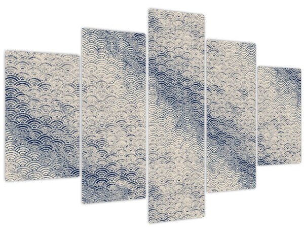 Kép - Hullámminta (150x105 cm)