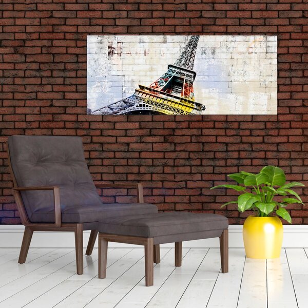 Kép - Az Eiffel-torony digitális művészete (120x50 cm)