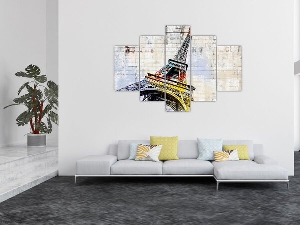 Kép - Az Eiffel-torony digitális művészete (150x105 cm)