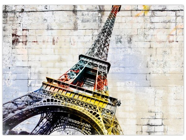 Kép - Az Eiffel-torony digitális művészete (70x50 cm)