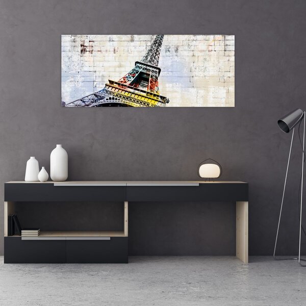 Kép - Az Eiffel-torony digitális művészete (120x50 cm)