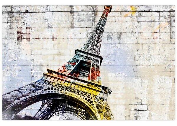 Kép - Az Eiffel-torony digitális művészete (90x60 cm)
