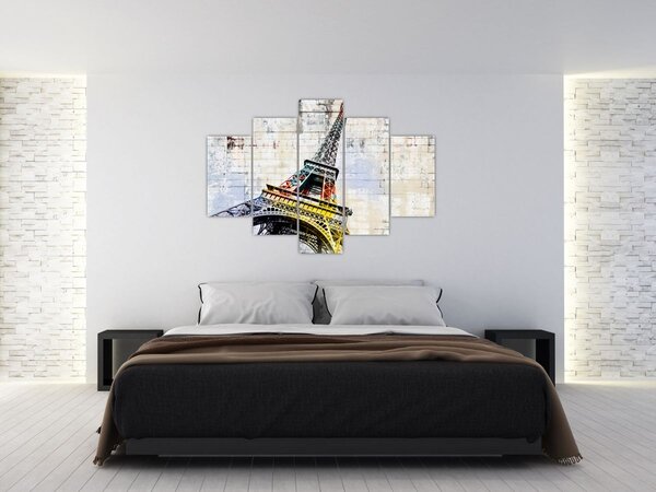 Kép - Az Eiffel-torony digitális művészete (150x105 cm)