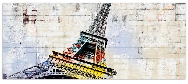 Kép - Az Eiffel-torony digitális művészete (120x50 cm)