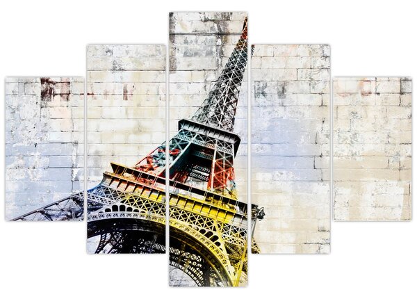 Kép - Az Eiffel-torony digitális művészete (150x105 cm)
