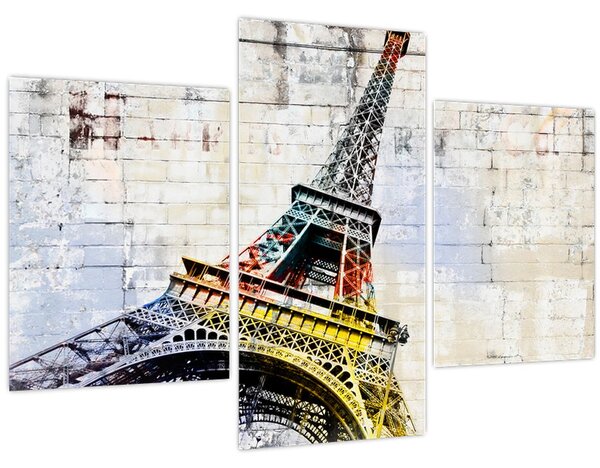 Kép - Az Eiffel-torony digitális művészete (90x60 cm)