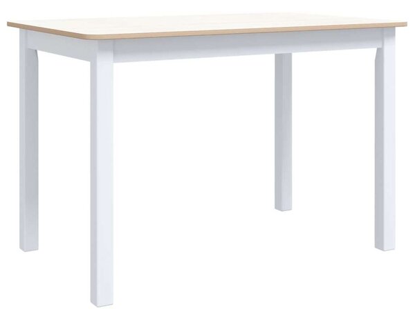 VidaXL Étkezőasztal - Fehér/Barna - 114x71x75cm