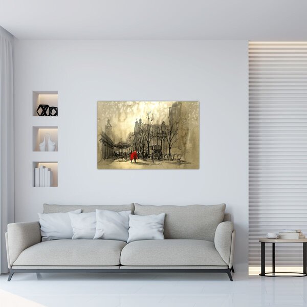Kép - A város vázlata (90x60 cm)