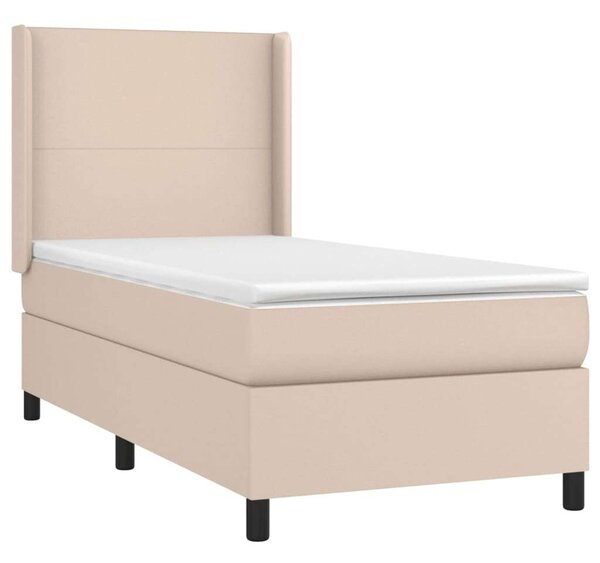 VidaXL Ágy - Cappuccino Műbőr - 100x200 cm