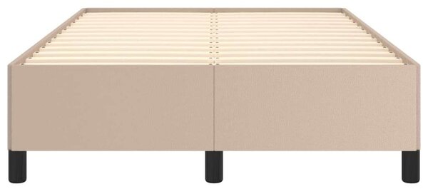 VidaXL Ágykeret - Műbőr - Cappuccino - 120x200 cm