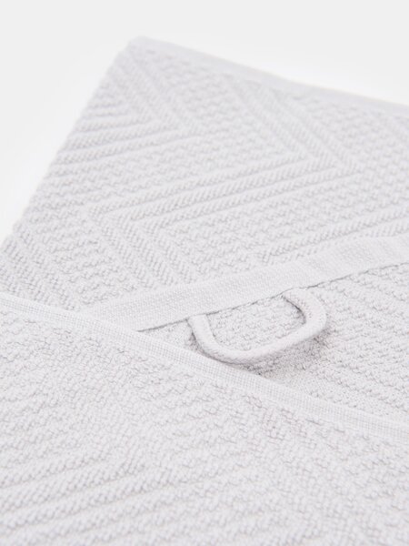 Sinsay - Jacquard mintás törölköző készlet 2 pack - világos szürke