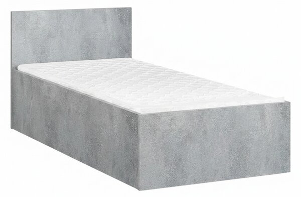 Ágy SOFIA 90 x 200 cm, beton Ágyrács: Ágyrács nélkül, Matrac: Matrac nélkül
