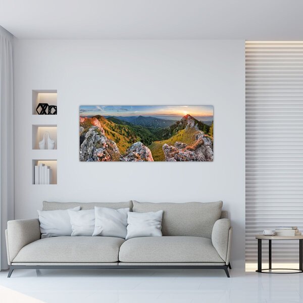 Kép - Hegyi táj (120x50 cm)