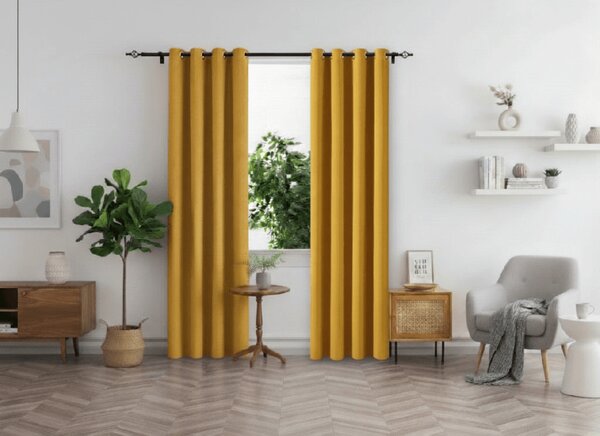2x OXFORD sárga függöny 140x250 cm
