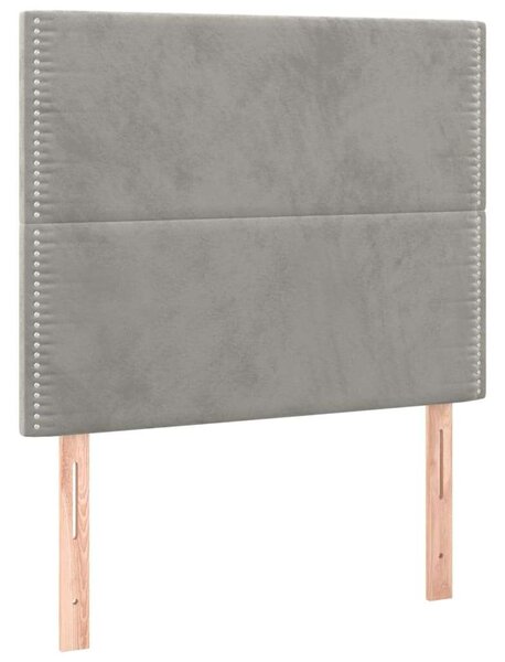 VidaXL Bársony Ágy LED-del - 100x200 cm