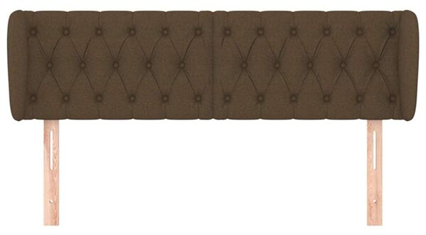 VidaXL Fejtámla - Szövet - Sötétbarna - 147cm