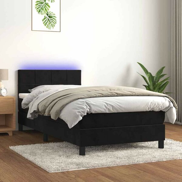 VidaXL - LED-es Bársony Ágy - 80x200 cm