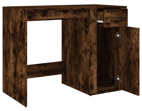 VidaXL füstös tölgy színű szerelt fa íróasztal 100x49x75 cm