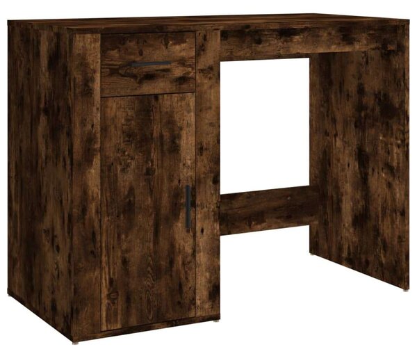 VidaXL füstös tölgy színű szerelt fa íróasztal 100x49x75 cm
