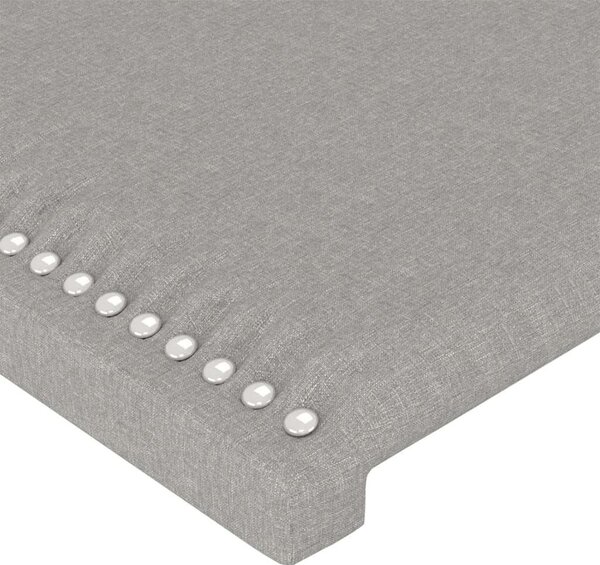 VidaXL 4 db világosszürke szövet fejtámla 72 x 5 x 78/88 cm
