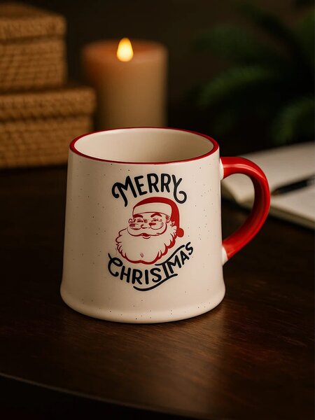 Sinsay - Karácsonyi bögre Mikulás mintával - piros