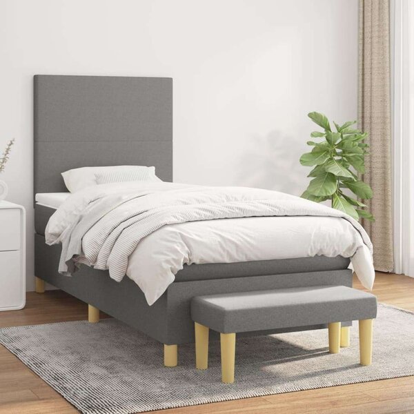 VidaXL Ágy Matraccal és Padlólappal - 100x200 cm