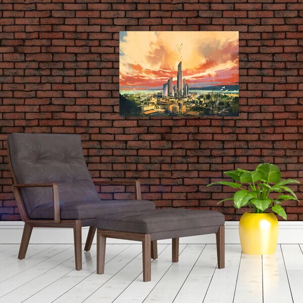 Kép - Festett város (70x50 cm)