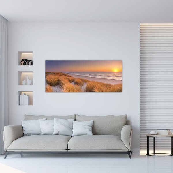 Kép - Strand naplementében (120x50 cm)