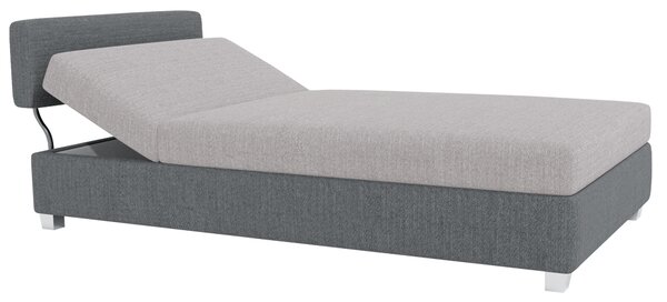 KONDELA Pozicionáhatló dívány, sötétszürke/szürke, DOMEN NEW