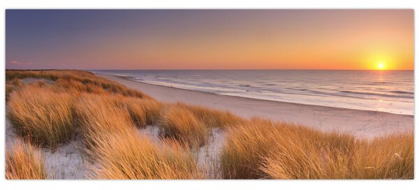 Kép - Strand naplementében (120x50 cm)