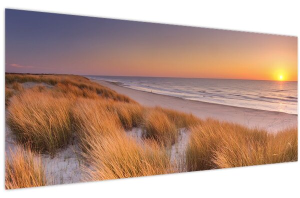 Kép - Strand naplementében (120x50 cm)